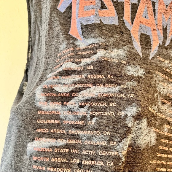 1990 Grunge Metal Testament "Malpractice" Tour Concert Band Tee Shirt Large - Picture 7 of 16